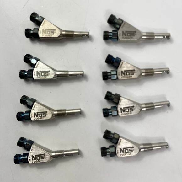 NOS 13716NOS Fogger Nozzle Stainless Blue Fittings Holley Nitrous 1/16 NPT - Picture 1 of 7